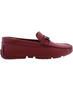 Bally Pitaval Slip-On Driver Shoes - Red