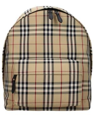 Burberry Fabric Backpack - Metallic