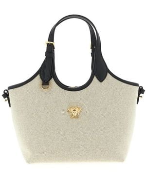 Versace La Medusa Mini Shopping Bag - Gray