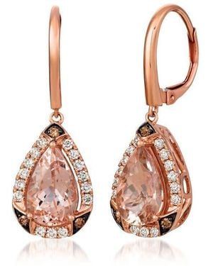 Le Vian Ladies Peach Morganite Earrings Set - Pink