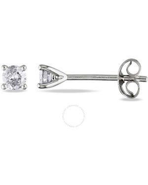 Amour 1/4 Ct Tw Diamond Stud Earrings - Metallic