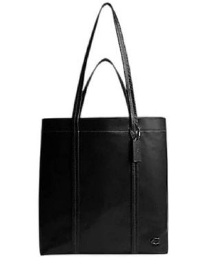 COACH 33 Hall Leather Tote Bag - Black