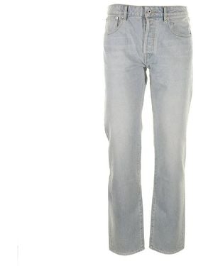 KENZO Medium Stone Denim Slim Jeans - Gray