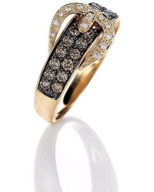 Le Vian Ladies Chocolate Belt Buckle Rings Set - White