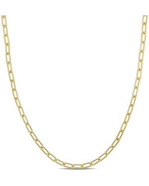 Amour 3.5Mm Paperclip Chain Necklace - Metallic