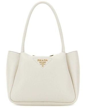 Prada Milano Shoulder Bag - White