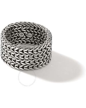 John Hardy 12Mm Rata Chain Band Ring - Black