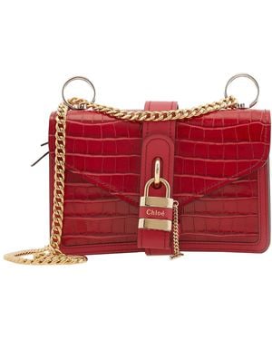Chloé Aby Chain Shoulder Bag - Red