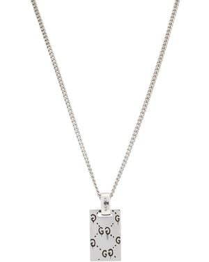 Gucci Ghost Pendant Necklace - Metallic