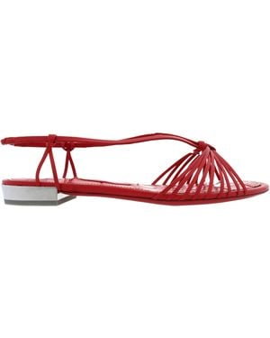 Ferragamo Ferragamo Alexis Strappy Flat Sandals, Size 7 C - Red