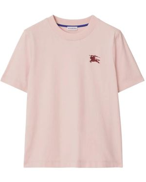 Burberry Cotton T-Shirt - Pink