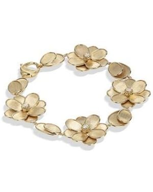Marco Bicego Petali Collection 18K And Diamond Flower Bracelet - Metallic