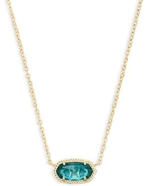 Kendra Scott Elisa Pendant Necklace For Fashion Jewellery, 14K-Plated - Metallic