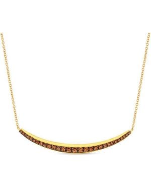 Le Vian Ladies Chocolate And Honey Necklaces Set - Metallic