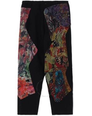 Yohji Yamamoto Y-patchwork P.l Trousers - Black