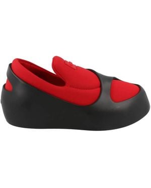 Ferragamo Lunar Hybrid Slip-On Trainers - Red