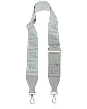 Fendi Ff Jacquard Bag Strap - Grey