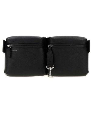 Givenchy New Multipocket Canvas Bumbag Borse A Mano - Black