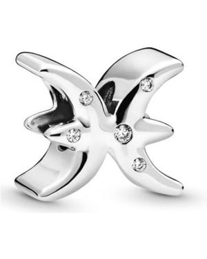 PANDORA Sparkling Pisces Zodiac Charm - Metallic