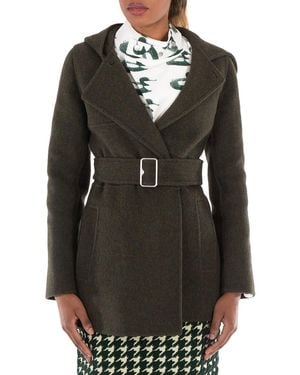 Burberry Long Sleeve Wool Cashmere Jacket, Brand Size 4 Us - Black