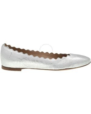 Chloé Lauren Ballet Flats, Brand Size 36 Us - Metallic