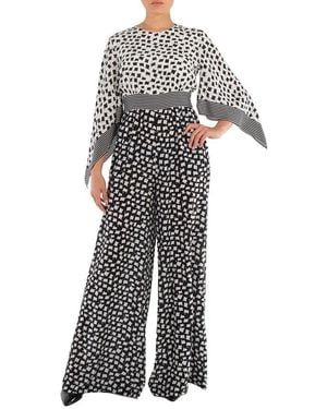 Max Mara Ladies Origano Printed Silk Jumpsuit, Brand Size 36 (Us - Multicolour
