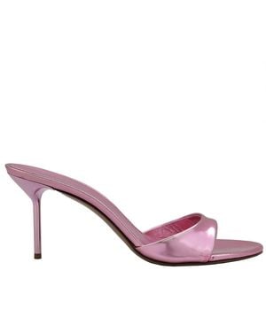 Paris Texas Lidia 70 Leather Mules - Pink