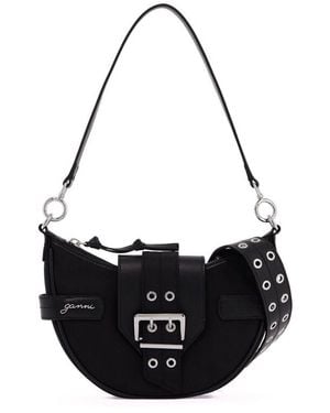 Ganni Small Bucky Shoulder Bag - Black