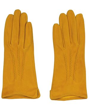 Sauso Aune Reindeer Suede Unlined Gloves, Brand - Yellow