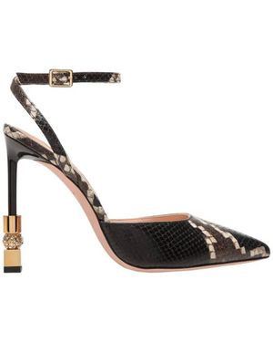 Bally Tatjana 105 Python Print Pumps, Brand Size 39 Us - Black