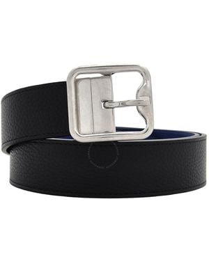 Burberry B-Buckle Reversible Leather Belt, Cm - Grey
