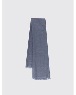 Brunello Cucinelli Silk Wool Scarf, Brand (Us - Blue