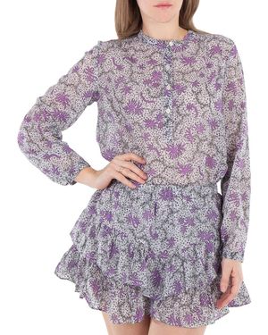 Isabel Marant Isabel Marant Maria Cotton Voile Blouse - Purple
