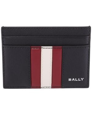 Bally Leather Card Holder - Red