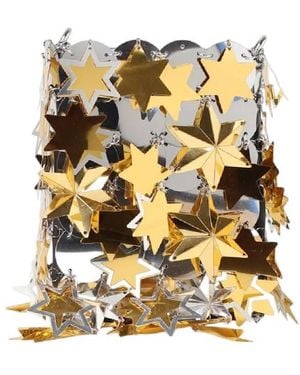 Rabanne Decorative Pendants Mini Crossbody Bag - Metallic