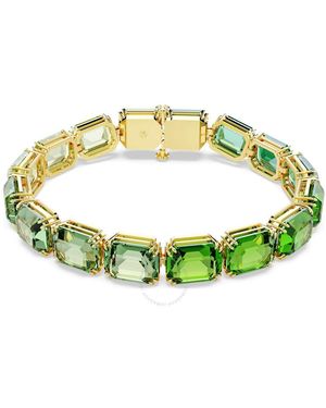 Swarovski Millenia Tennis Octagon Cut Bracelet - Green