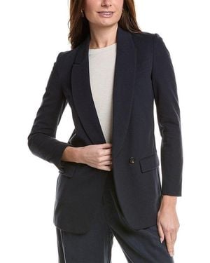 Brunello Cucinelli Deconstructed Single-Button Blazer, Brand Size 42 (Us - Black