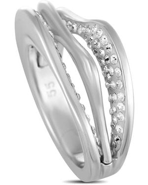Swarovski Hilly Rhodium- Plated Crystal Ring - Metallic