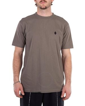 Marcelo Burlon Embroidered-Logo Detail T-Shirt - Grey