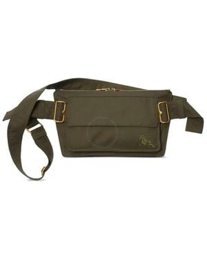 Burberry Army Green Canvas Trench Belt Bag in Gray for Men