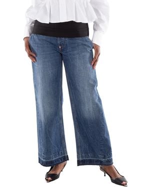 Stella McCartney Tuxedo-Inspired Denim Jeans - Blue