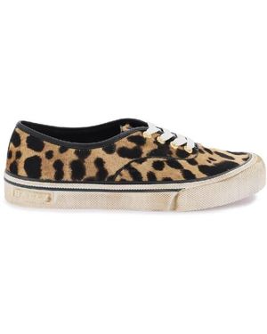 Bally Lyder Leopart Print Low-Top Trainers - Black
