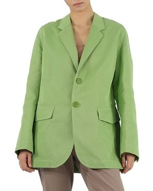 Petar Petrov Ladies Issa Single-Breasted Oversized Jacket, Brand Size 38 (Us - Green