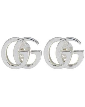 Gucci Gg Marmont Stud Earrings - Metallic