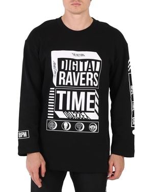 Roberto Cavalli Graphic Relaxed Fit Sweatshirt - Black