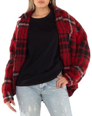 Polo Ralph Lauren Plaid-Check Pattern Brushed Shirt - Red