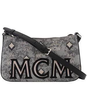 MCM Ladies Mini Shoulder Bag - Grey