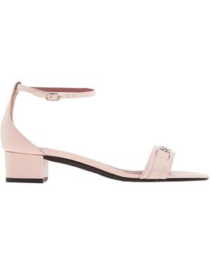 Bally Cloto Patent Leather Sandals, Brand Size 39 Us - White