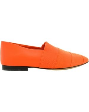 Ferragamo Alkes Grosgrain Banded Loafers - Orange