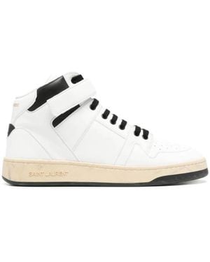 Saint Laurent Lax High-Top Trainers, Brand Size 40 Us - White